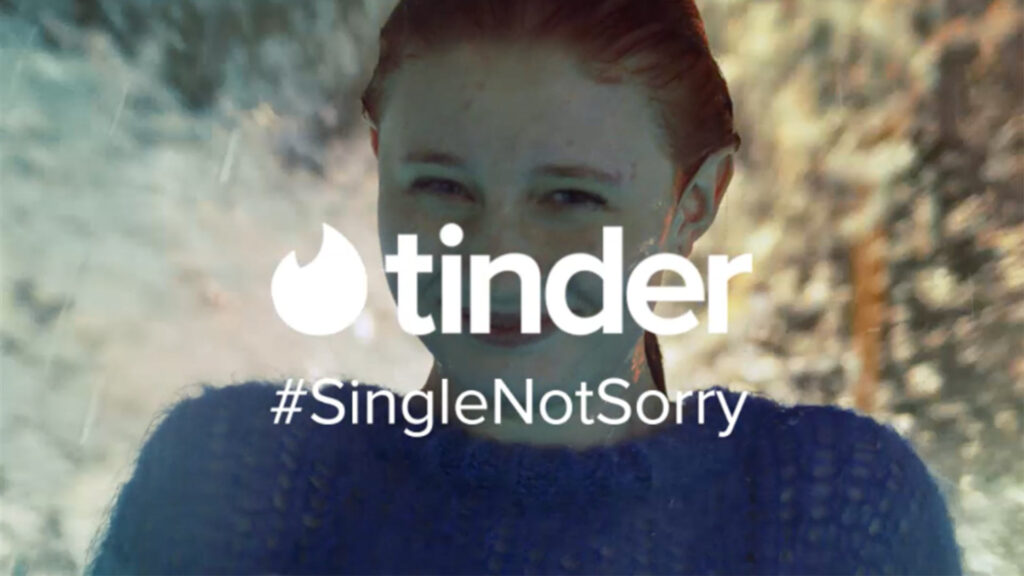 masterplan Tinder-Kampagne: Single not sorry.